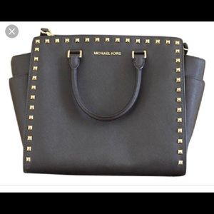 Michael Kors Selma large studded handbag
